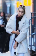 GIGI HADID Out and About in New York 10/19/2015