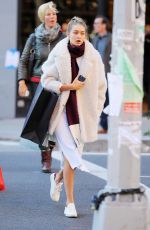 GIGI HADID Out and About in New York 10/19/2015