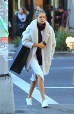 GIGI HADID Out and About in New York 10/19/2015