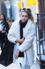 GIGI HADID Out and About in New York 10/19/2015