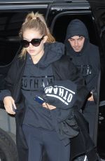 GIGI HADID Out in New York 10/17/2015