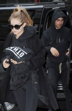 GIGI HADID Out in New York 10/17/2015