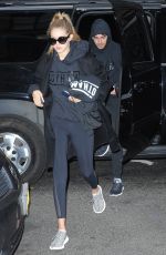 GIGI HADID Out in New York 10/17/2015