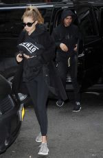 GIGI HADID Out in New York 10/17/2015