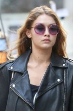 GIGI HADID Out Shopping in New York 10/20/2015