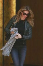 GISELE BUNDCHEN Leaves Her Apartment in New York 10/27/2015