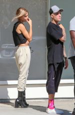 HAILEY BALDWIN and Justin Bieber Out in Beverly Hills 10/07/2015
