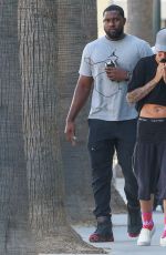 HAILEY BALDWIN and Justin Bieber Out in Beverly Hills 10/07/2015