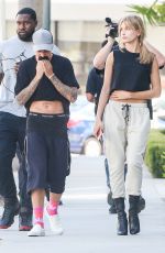 HAILEY BALDWIN and Justin Bieber Out in Beverly Hills 10/07/2015