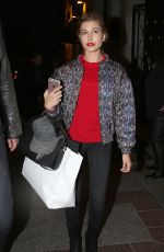 HAILEY BALDWIN Night Out in Paris 10/02/2015