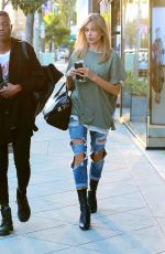 HAILEY BALDWIN Out and About on Melrose Boulevard 10/08/2015