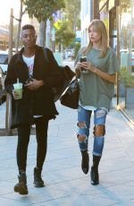 HAILEY BALDWIN Out and About on Melrose Boulevard 10/08/2015