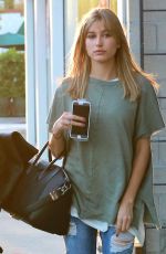 HAILEY BALDWIN Out and About on Melrose Boulevard 10/08/2015