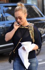 HAYDEN PANETTIERE Out and About in New York 10/12/2015