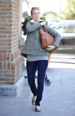 HEATHER MORRIS with a Pumpkin Out in Calabasas 10/19/2015