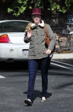 HEATHER MORRIS with a Pumpkin Out in Calabasas 10/19/2015