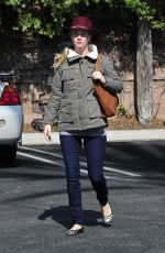 HEATHER MORRIS with a Pumpkin Out in Calabasas 10/19/2015