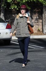HEATHER MORRIS with a Pumpkin Out in Calabasas 10/19/2015