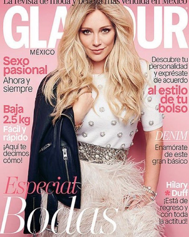 HILARY DUFF in Glamour Magazine, Mexico November 2015 Issue