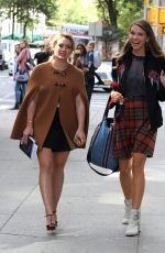 HILARY DUFF on the Set of Younger in New York 10/07/2015