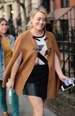 HILARY DUFF on the Set of Younger in New York 10/12/2015