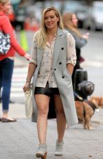 HILARY DUFF on the Set of Younger in New York 10/23/2015