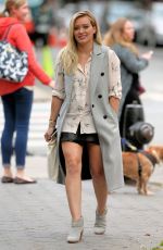 HILARY DUFF on the Set of Younger in New York 10/23/2015