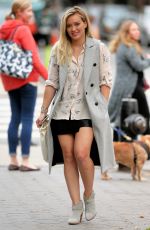 HILARY DUFF on the Set of Younger in New York 10/23/2015