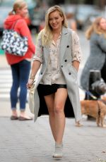 HILARY DUFF on the Set of Younger in New York 10/23/2015