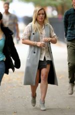 HILARY DUFF on the Set of Younger in New York 10/23/2015