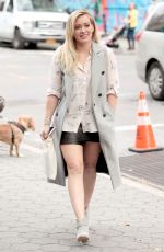 HILARY DUFF on the Set of Younger in New York 10/23/2015
