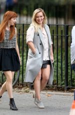 HILARY DUFF on the Set of Younger in New York 10/23/2015