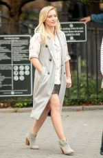 HILARY DUFF on the Set of Younger in New York 10/23/2015