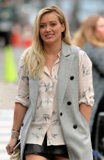 HILARY DUFF on the Set of Younger in New York 10/23/2015