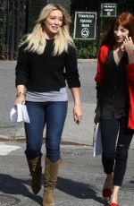 HILARY DUFF on the Set of Younger on The Lower East Side in New York 10/22/2015