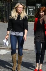 HILARY DUFF on the Set of Younger on The Lower East Side in New York 10/22/2015