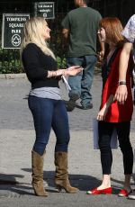 HILARY DUFF on the Set of Younger on The Lower East Side in New York 10/22/2015