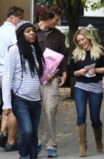 HILARY DUFF on the Set of Younger on The Lower East Side in New York 10/22/2015