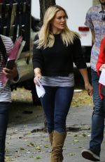 HILARY DUFF on the Set of Younger on The Lower East Side in New York 10/22/2015