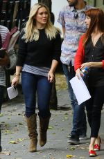 HILARY DUFF on the Set of Younger on The Lower East Side in New York 10/22/2015