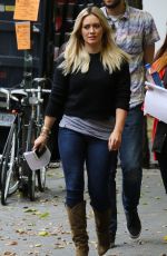 HILARY DUFF on the Set of Younger on The Lower East Side in New York 10/22/2015