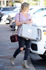 HILARY DUFF Out Shopping in Studio City 10/24/2015