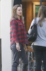 HILARY SWANK Out for Breakfast in Brentwood 10/07/2015