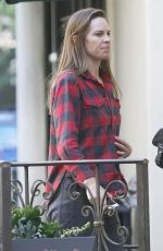 HILARY SWANK Out for Breakfast in Brentwood 10/07/2015