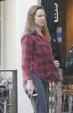 HILARY SWANK Out for Breakfast in Brentwood 10/07/2015