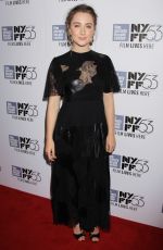 SAOIRSE RONAN at Brooklyn Premiere at 53rd New York Film Festival 10/07/2015