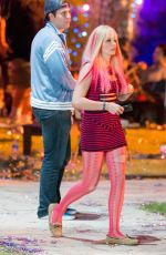 CHLOE MORETZ on the Evening Set of Neighbors 2 in Los Angeles 10/28/2015
