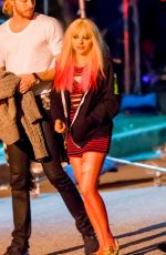 CHLOE MORETZ on the Evening Set of Neighbors 2 in Los Angeles 10/28/2015