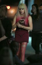 CHLOE MORETZ on the Evening Set of Neighbors 2 in Los Angeles 10/28/2015
