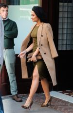 DEMI LOVATO Leaves Her Hotel in New York 10/15/2015
